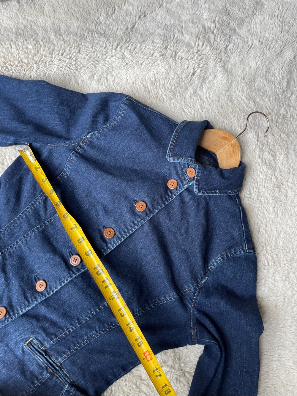 Lauren Jeans Co. Denim Ralph Lauren Button Front Denim Jacket Size 4 - Picture 6 of 8